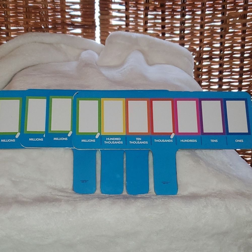 Place Value Dry Erase Paddle Set of 4 Homeschool